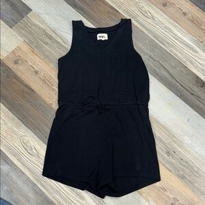 Madewell Black V-Neck Romper